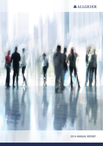 Thumbnail Allgeier Annual Report 2014