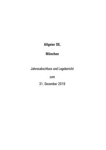 Thumbnail Allgeier Financial Statement 2019