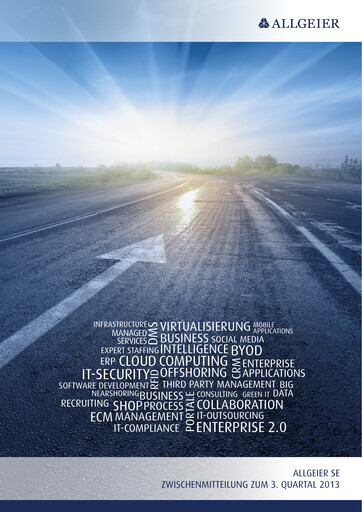 Miniature Allgeier Rapport trimestriel 2013-q3