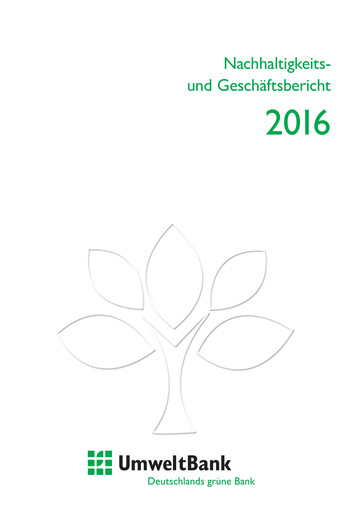 Thumbnail UmweltBank Annual Report 2016