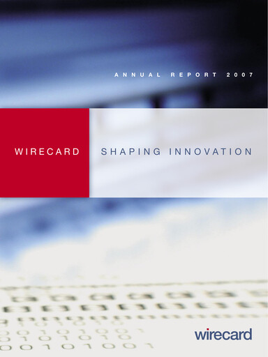 Thumbnail Wirecard Annual Report 2007