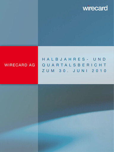 Thumbnail Wirecard Half-year Report 2010-h1