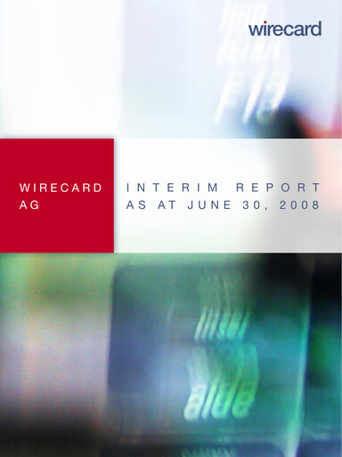 Miniature Wirecard Rapport semestriel 2008-h1