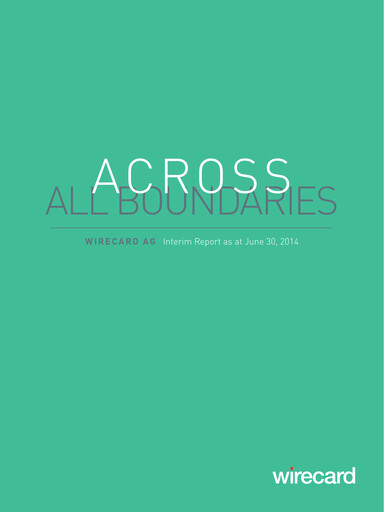 Miniature Wirecard Rapport semestriel 2014-h1