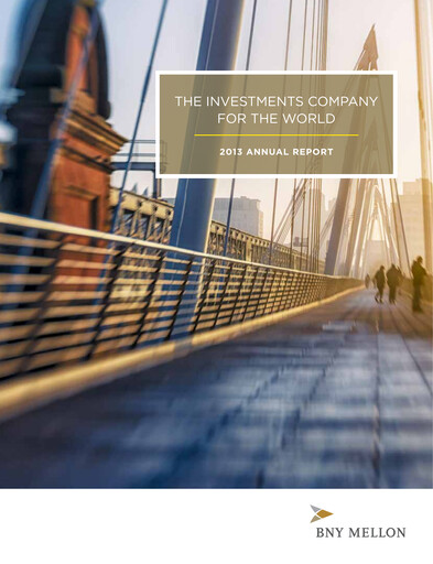 Miniature BNY Mellon (Bank of New York Mellon) Rapport annuel 2013