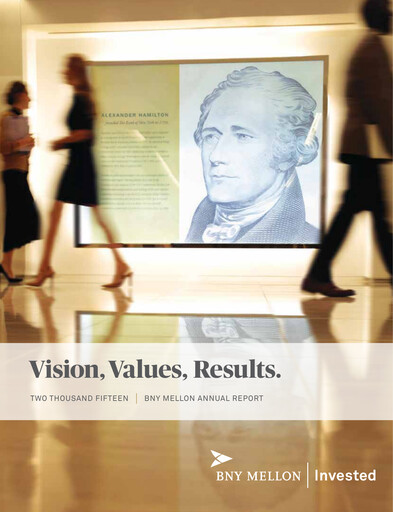 Miniature BNY Mellon (Bank of New York Mellon) Rapport annuel 2015