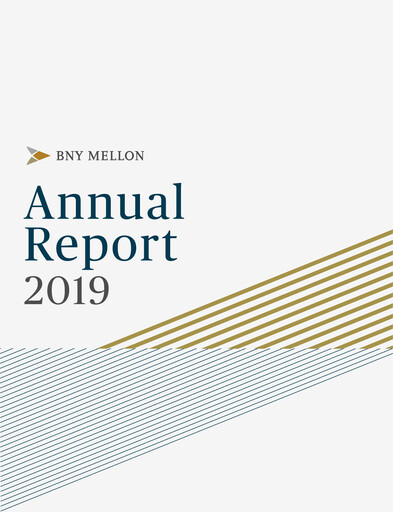 Miniature BNY Mellon (Bank of New York Mellon) Rapport annuel 2019