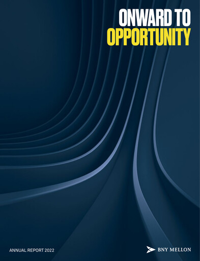 Miniature BNY Mellon (Bank of New York Mellon) Rapport annuel 2022