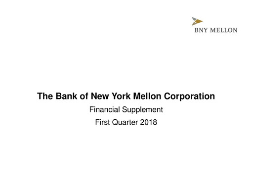 Miniature BNY Mellon (Bank of New York Mellon) Rapport trimestriel 2018-q1