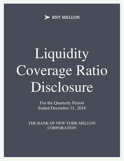 Thumbnail BNY Mellon (Bank of New York Mellon) Quarterly Report 2018-q4