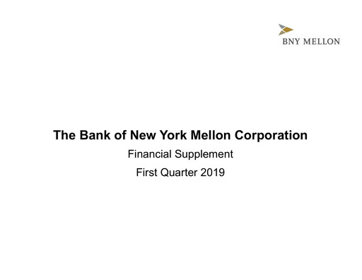 Miniature BNY Mellon (Bank of New York Mellon) Rapport trimestriel 2019-q1