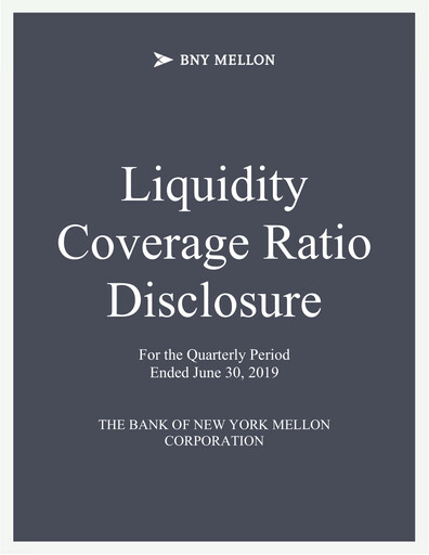 Thumbnail BNY Mellon (Bank of New York Mellon) Quarterly Report 2019-q2