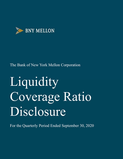 Thumbnail BNY Mellon (Bank of New York Mellon) Quarterly Report 2020-q3