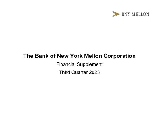 Miniature BNY Mellon (Bank of New York Mellon) Rapport trimestriel 2023-q3