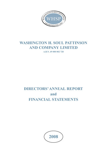 Thumbnail Washington H. Soul Pattinson and Company (Soul Patts)  Annual Report 2008