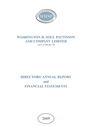 Thumbnail Washington H. Soul Pattinson and Company (Soul Patts)  Annual Report 2009