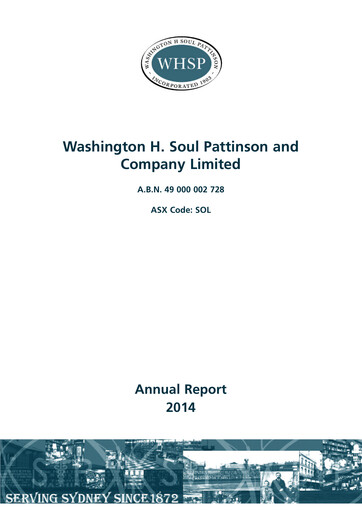 Thumbnail Washington H. Soul Pattinson and Company (Soul Patts)  Annual Report 2014