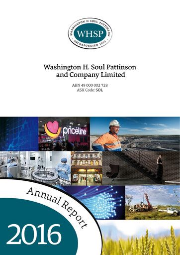 Thumbnail Washington H. Soul Pattinson and Company (Soul Patts)  Annual Report 2016
