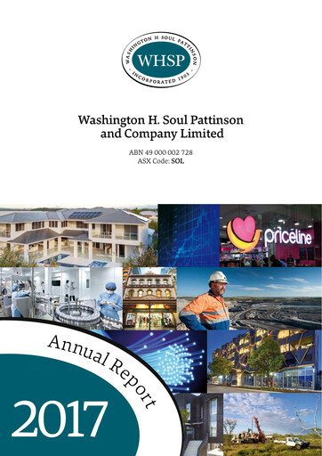 Thumbnail Washington H. Soul Pattinson and Company (Soul Patts)  Annual Report 2017
