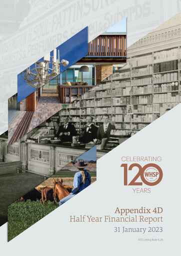 Thumbnail Washington H. Soul Pattinson and Company (Soul Patts)  Half-year Report 2023-h1