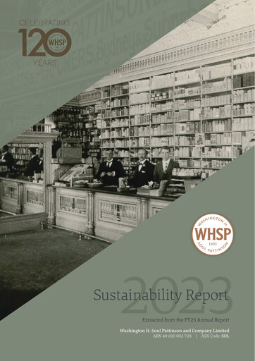 Thumbnail Washington H. Soul Pattinson and Company (Soul Patts)  Sustainability Report 2023
