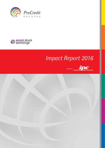 Thumbnail ProCredit ESG Report 2016