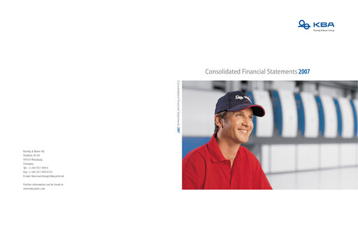 Thumbnail Koenig & Bauer Annual Report 2007