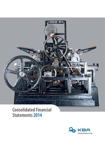 Thumbnail Koenig & Bauer Annual Report 2014
