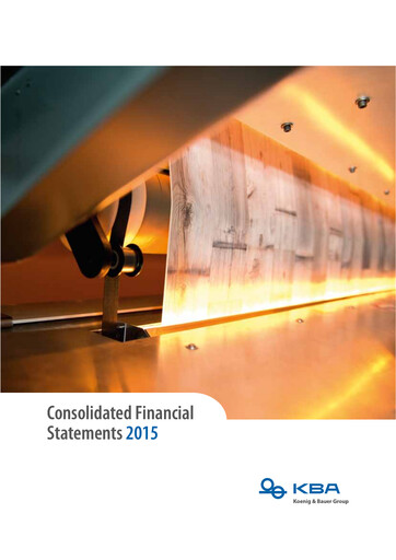 Thumbnail Koenig & Bauer Annual Report 2015