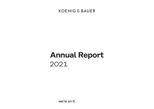 Thumbnail Koenig & Bauer Annual Report 2021