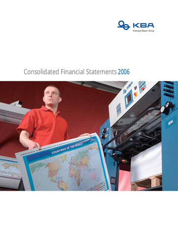 Thumbnail Koenig & Bauer Financial Statement 2006