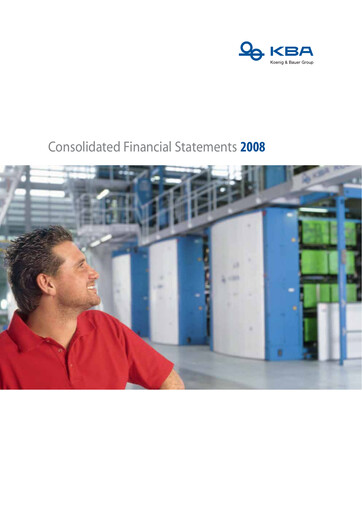 Thumbnail Koenig & Bauer Financial Statement 2008