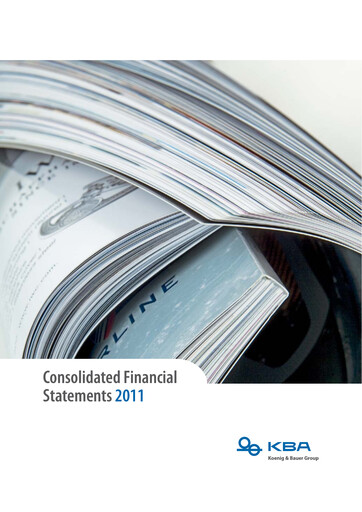 Thumbnail Koenig & Bauer Financial Statement 2011