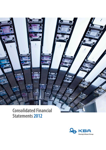 Thumbnail Koenig & Bauer Financial Statement 2012