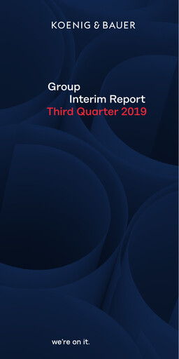 Thumbnail Koenig & Bauer Quarterly Report 2019-q3