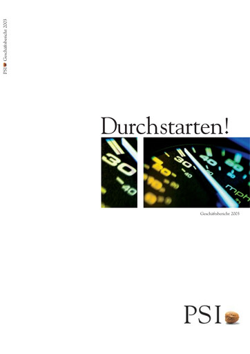 Thumbnail PSI Software Annual Report 2003