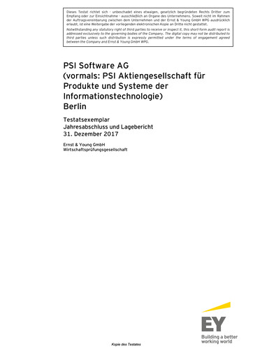 Vorschaubild PSI Software Finanzmitteilung 2017