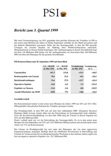Thumbnail PSI Software Quarterly Report 1999-q3