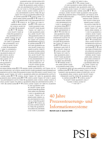 Thumbnail PSI Software Quarterly Report 2009-q3