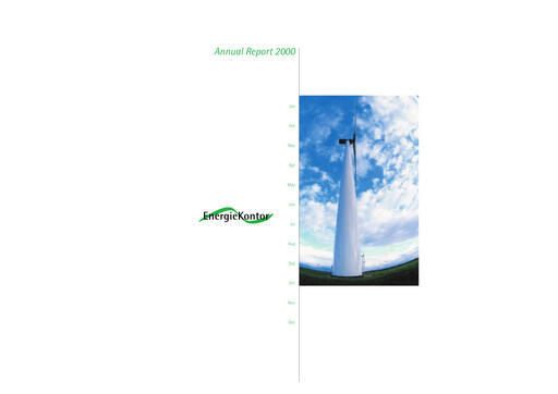 Thumbnail Energiekontor Annual Report 2000