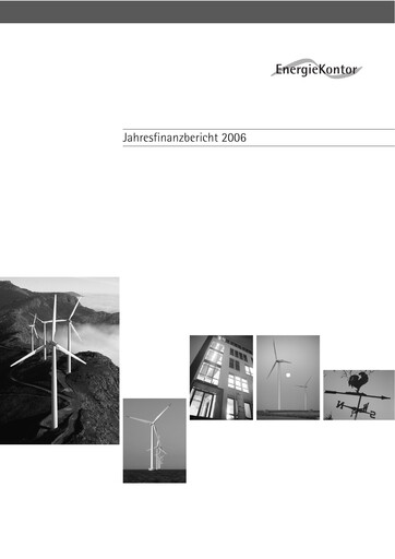 Miniature Energiekontor Rapport financier 2006