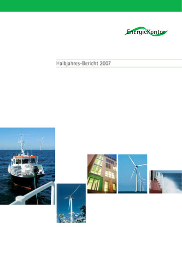 Thumbnail Energiekontor Half-year Report 2007-h1