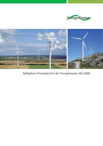 Thumbnail Energiekontor Half-year Report 2009-h1