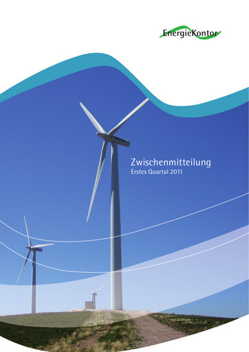 Vorschaubild Energiekontor Quartalsbericht 2011-q1