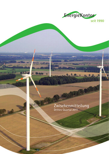 Vorschaubild Energiekontor Quartalsbericht 2011-q3