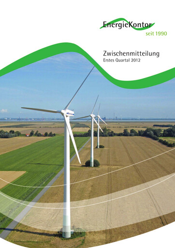 Vorschaubild Energiekontor Quartalsbericht 2012-q1