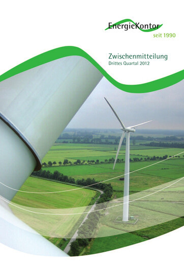 Vorschaubild Energiekontor Quartalsbericht 2012-q3