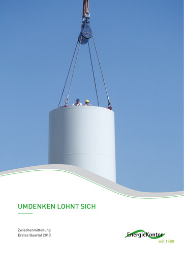 Vorschaubild Energiekontor Quartalsbericht 2013-q1