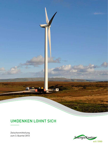 Vorschaubild Energiekontor Quartalsbericht 2013-q3