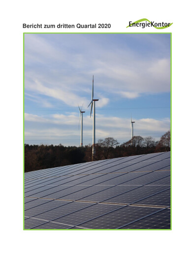 Vorschaubild Energiekontor Quartalsbericht 2020-q3